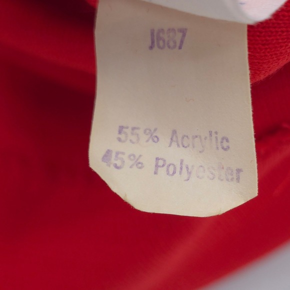 Vintage 70s Carter's Pinafore Jumper Toddler Red Floral Embroidered Size 2T - Picture 4 of 6